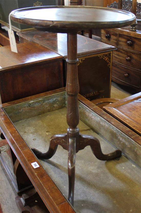 George III mahogany circular occasional table (tripod base a.f.)